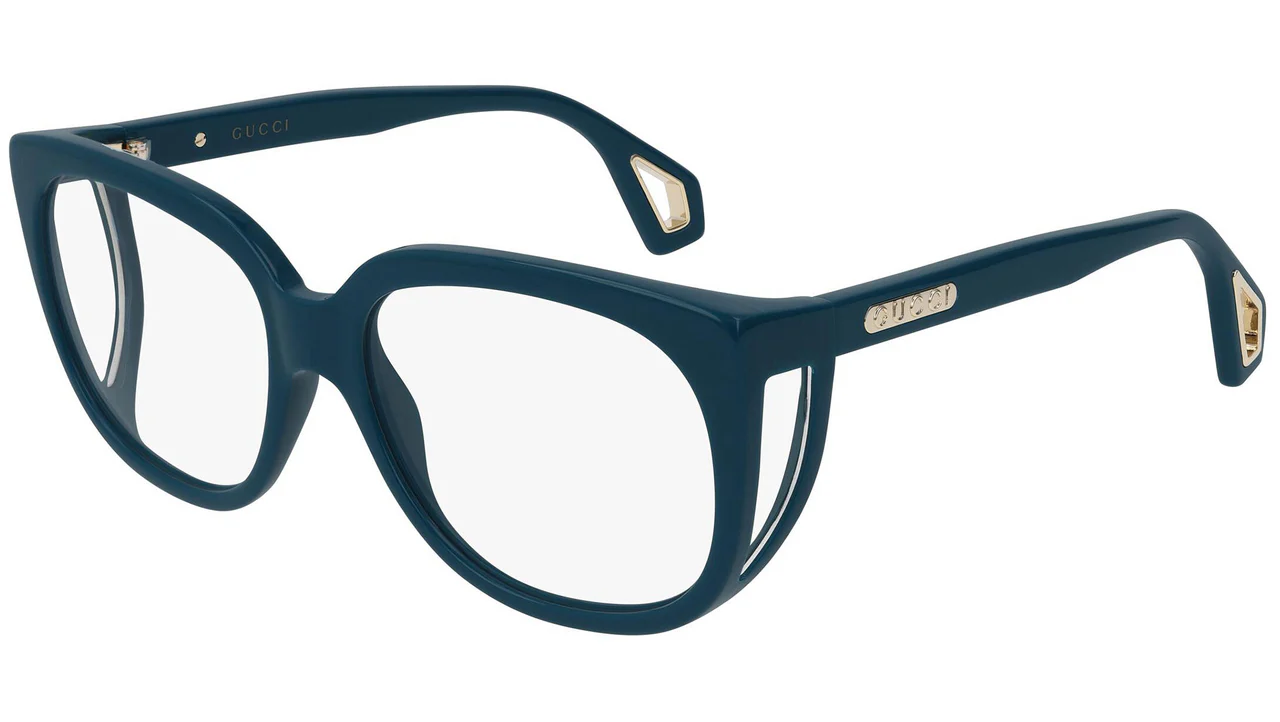 Gucci GG0470O 003 Eyeglasses Blue 56mm Women