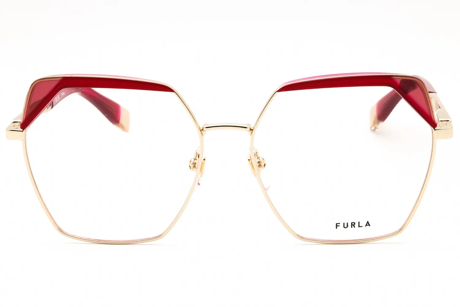 Furla VFU674V 594Y Eyeglasses Shiny Light Gold 55mm Women 2