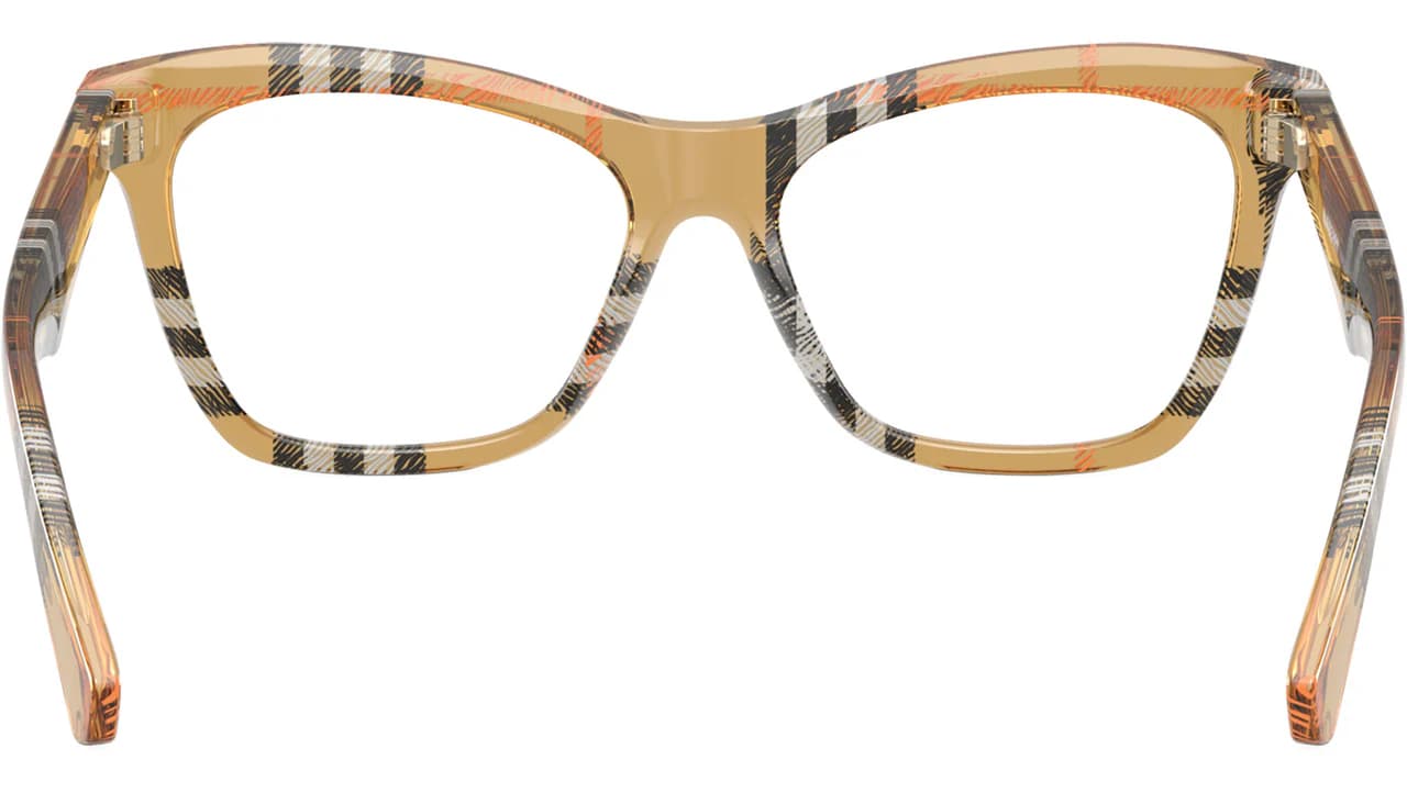 Burberry 0BE2416 4146 Eyeglasses Checkered Brown 52mm Women 3