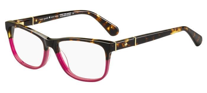 Kate Spade Myrna 065T Eyeglasses Dark Havana Burgundy 53mm Women