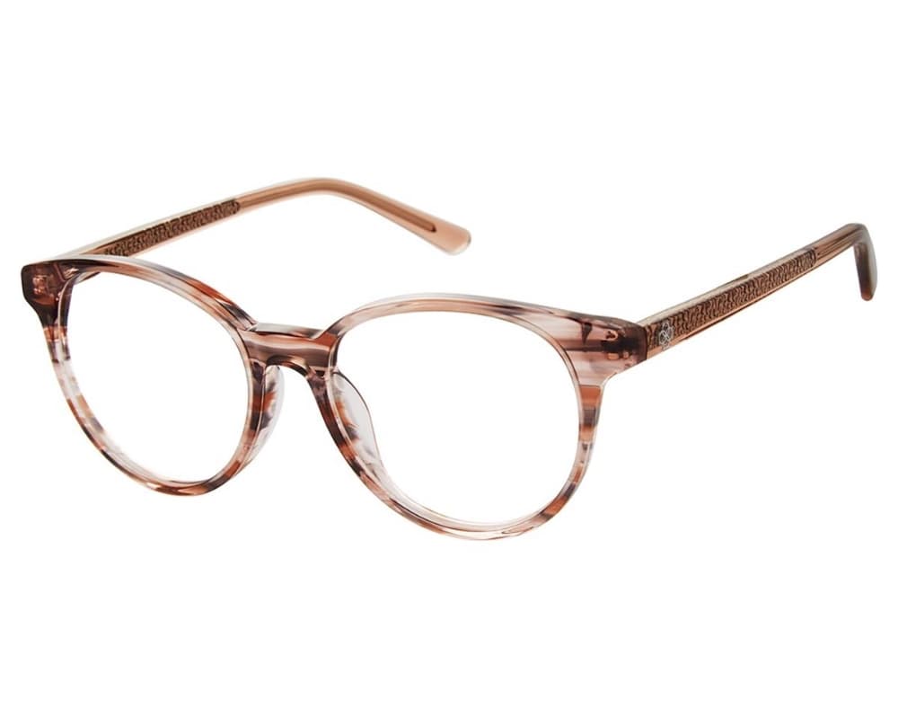 Ann Taylor AT343 C02 Eyeglasses Blush Horn 49mm Women