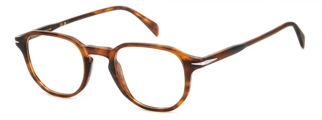 David Beckham DB 1140 0EX4 Eyeglasses Brown Horn 47mm Men