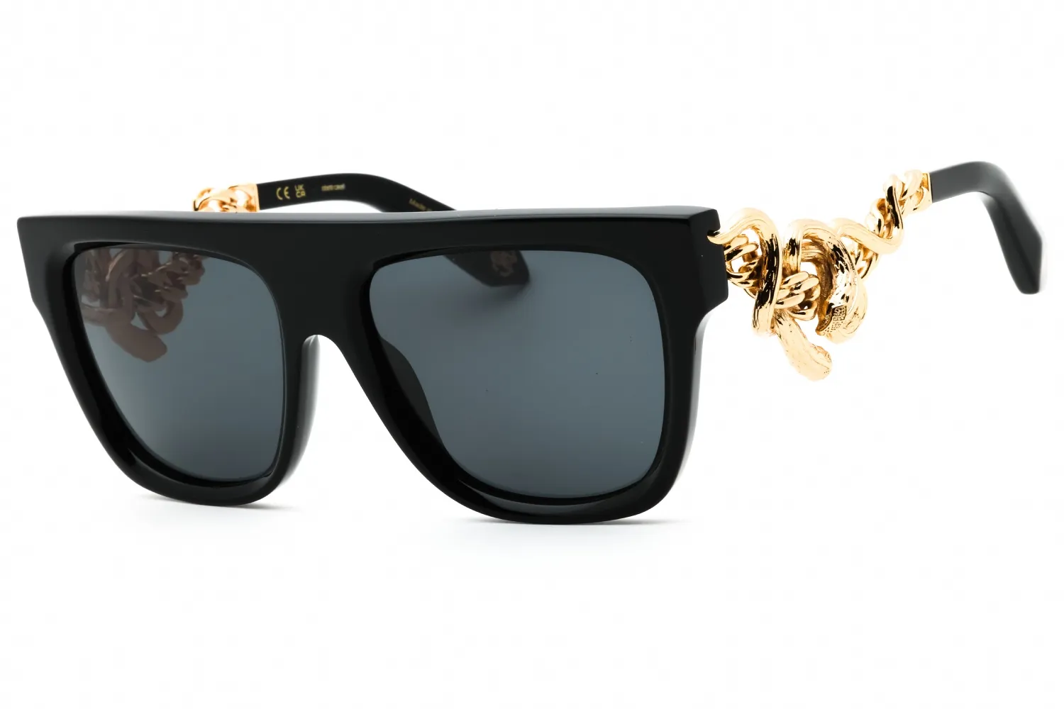 Roberto Cavalli SRC014M 0700 Sunglasses Shiny Black 57mm Women