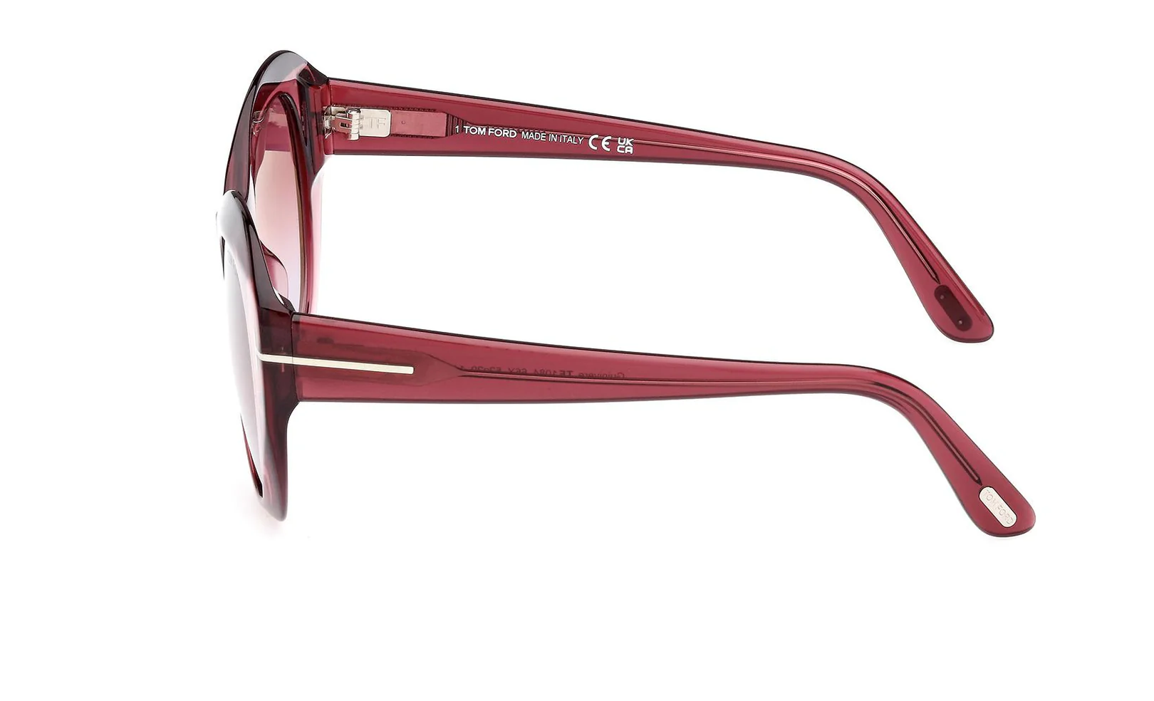 Tom Ford FT1084 66Y Sunglasses Shiny Red 52mm Women 5