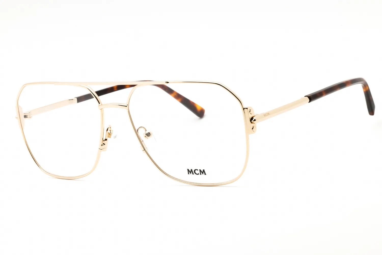 MCM MW5007 032 Eyeglasses Shiny Pale Gold 57mm Men