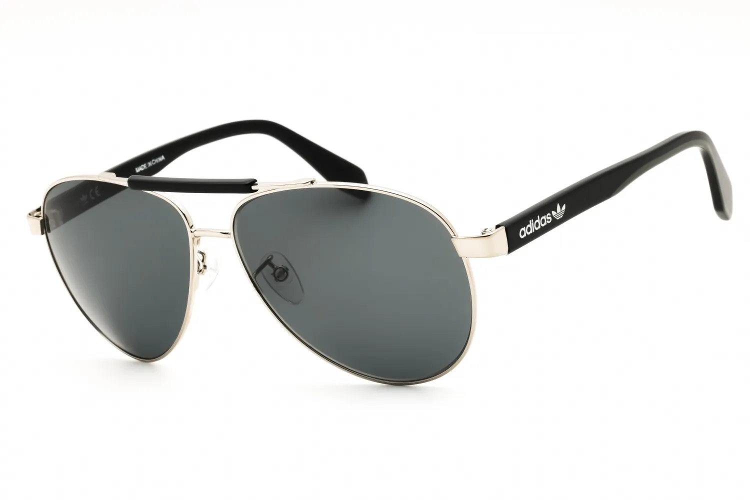 Adidas OR0063 16A Sunglasses Shiny Palladium 59mm Men