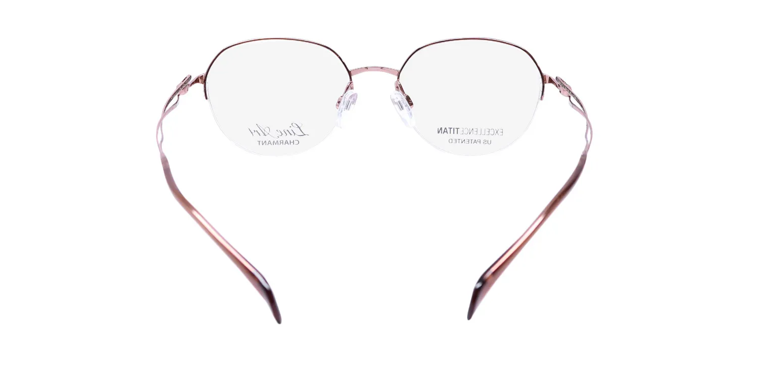 Charmant 2164 lb Eyeglasses Light Brown 49mm Women 5