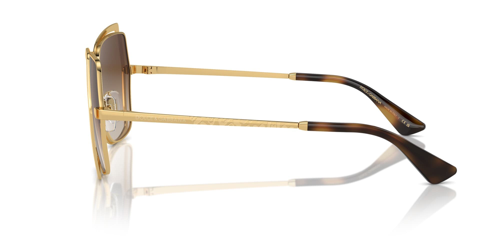 Dolce&Gabbana DG2306 02/13 Sunglasses Brown 145mm Women 3