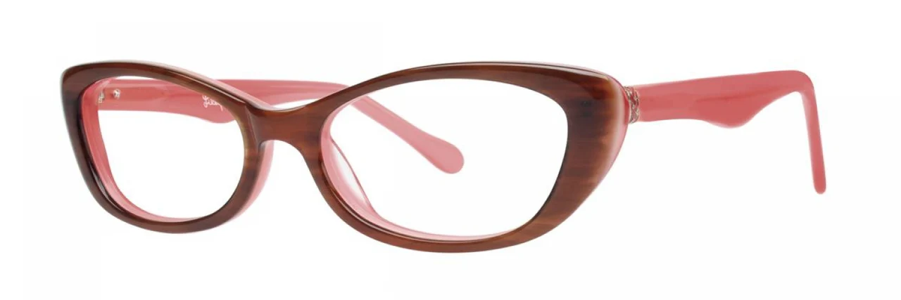Lilly Pulitzer Tavi Eyeglasses Havana Orange 51mm Women