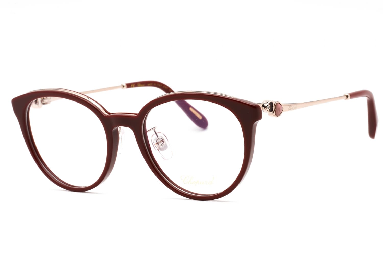 Chopard VCH331S 09FH Eyeglasses Shiny Bordeaux 53mm Women