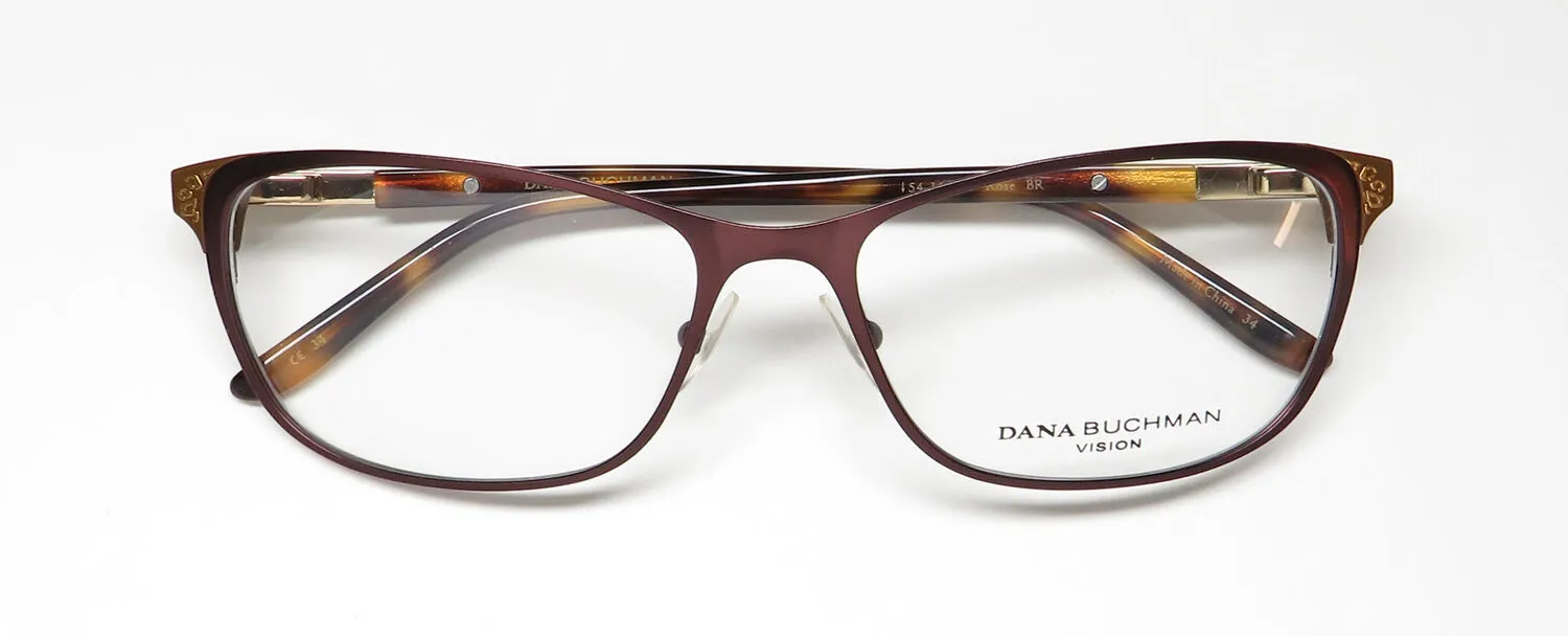 Dana Buchman Rose br Eyeglasses Brown 54mm 2