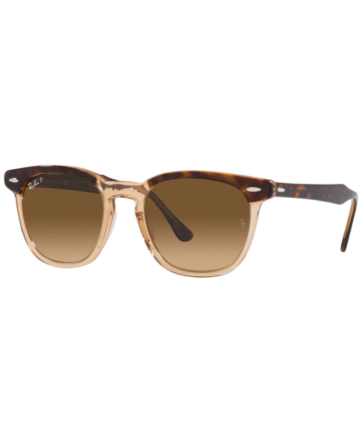 Ray-Ban RB2298F HAWKEYE 1292/M2 RB2298F Asian Fit HAWKEYE Sunglasses Brown 145mm Women