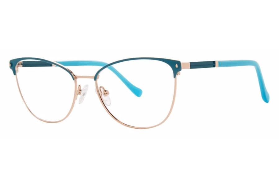 Modern Art A620 Eyeglasses Teal/gold 54mm Women