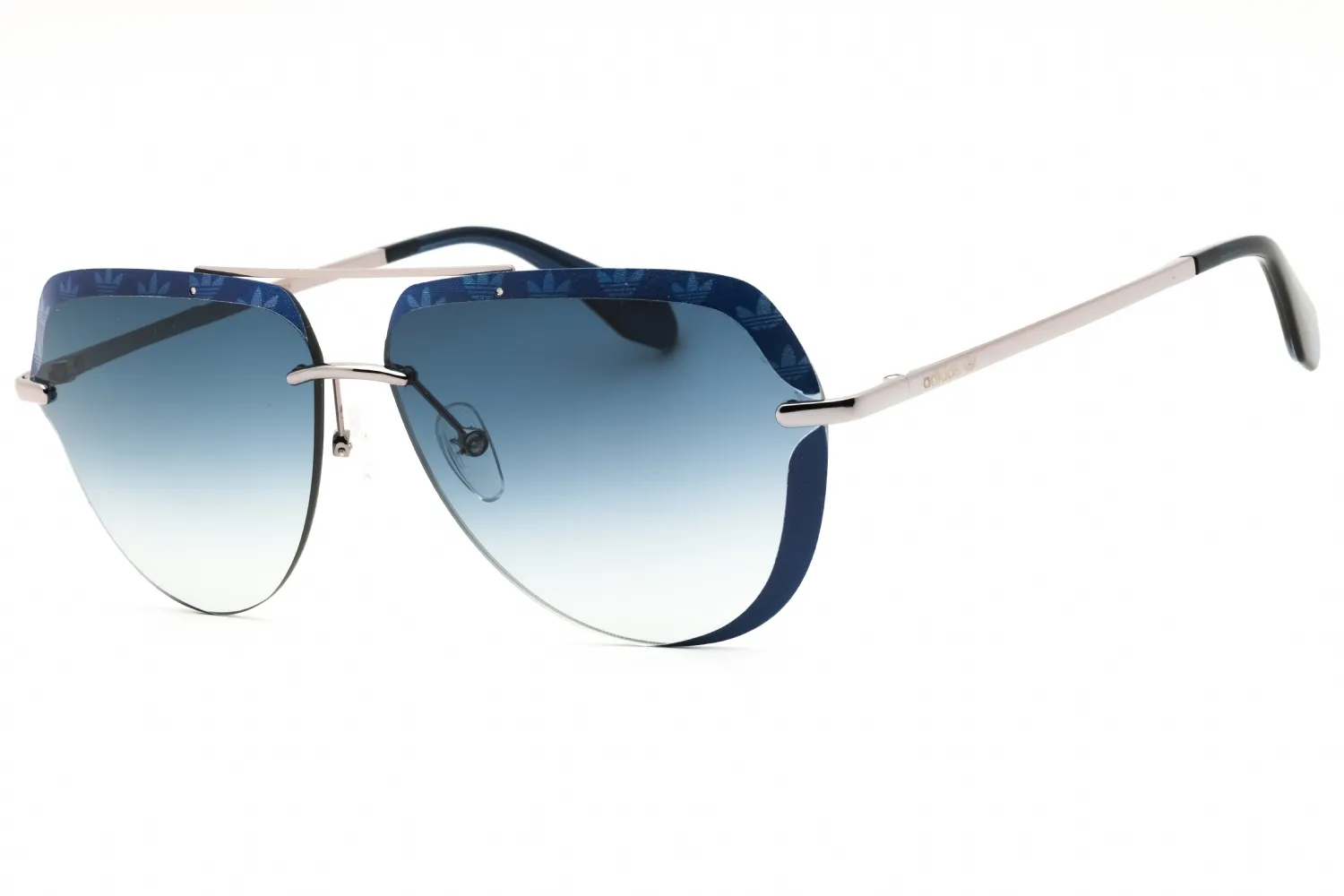 Adidas OR0018 90W Sunglasses Shiny Blue 63mm Men