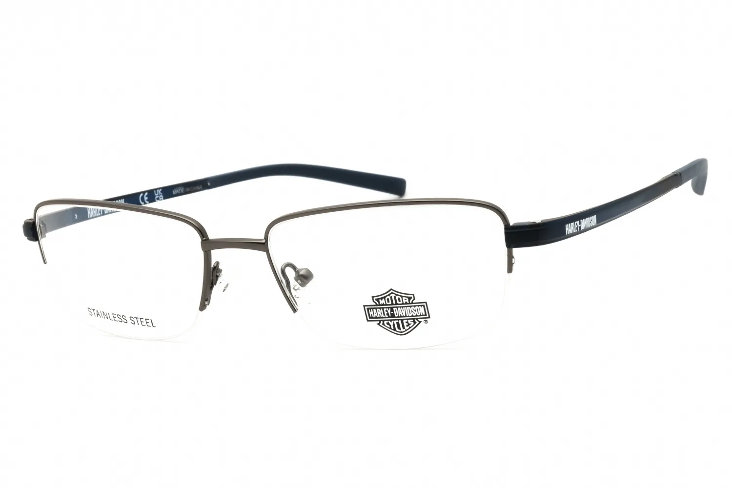 Harley Davidson HD00017 009 Eyeglasses Matte Gunmetal 56mm Men