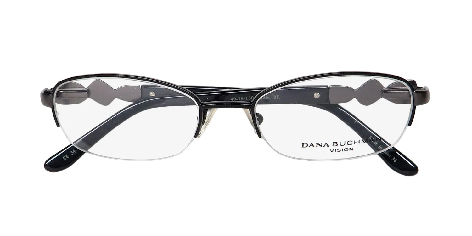 Dana Buchman Kadin bk Eyeglasses Black 49mm 2