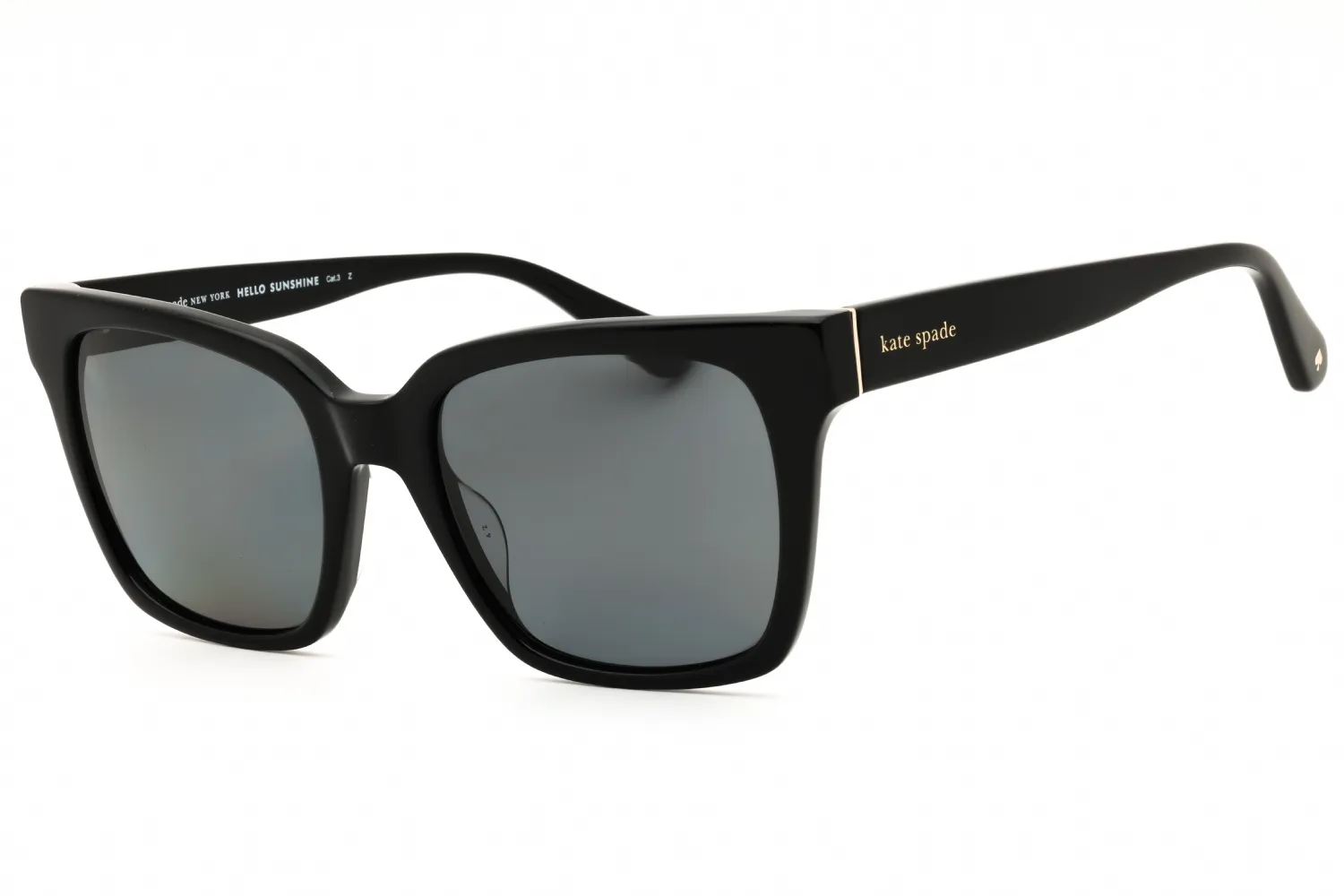 Kate Spade HARLOW/G/S 02M2 M9 Sunglasses Black Gold 55mm Women