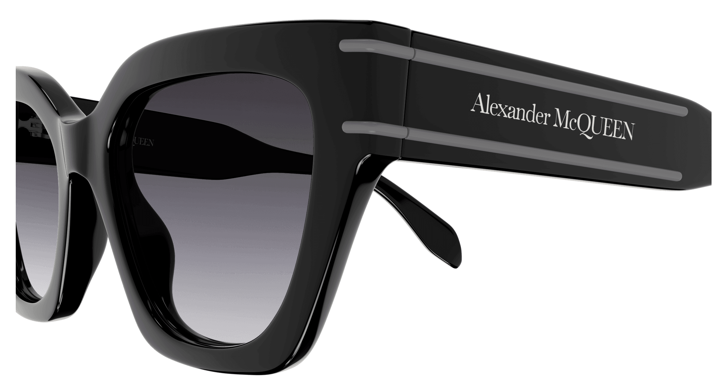 Alexander McQueen AM0398S 001 Sunglasses Black 53mm Women 3