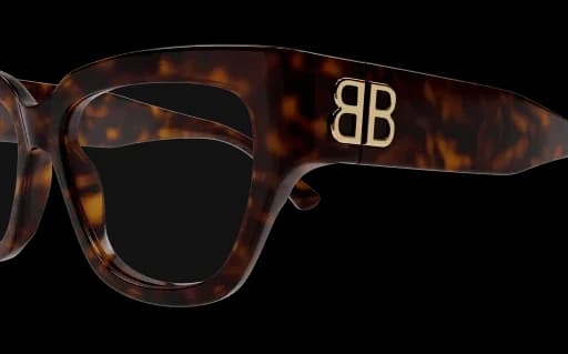 Balenciaga BB0326O 002 Eyeglasses Havana 53mm Women 2