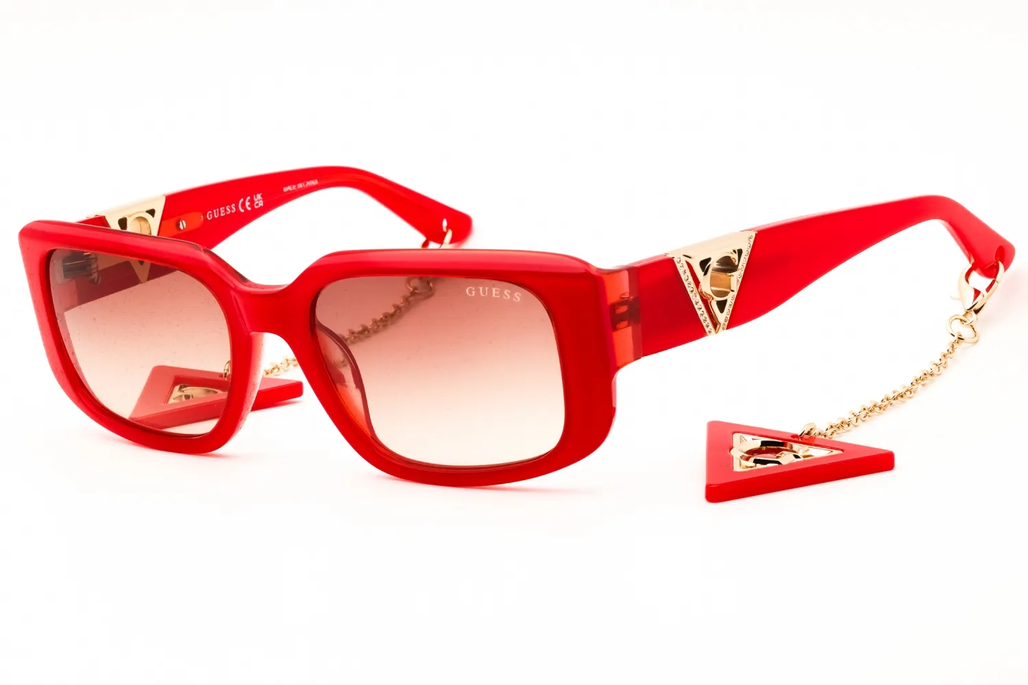 Guess GU7891 66F Sunglasses Shiny Red 53mm Women