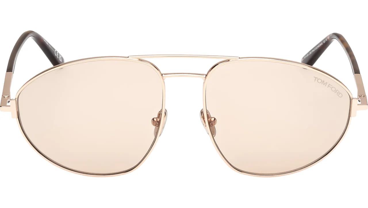 Tom Ford FT1095 28E Sunglasses Shiny Rose Gold 60mm Men 2
