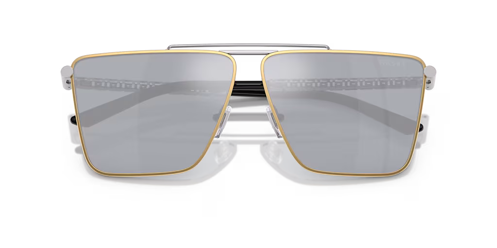 Versace 0VE2266 15141U Sunglasses Gold And Silver 64mm Men 5