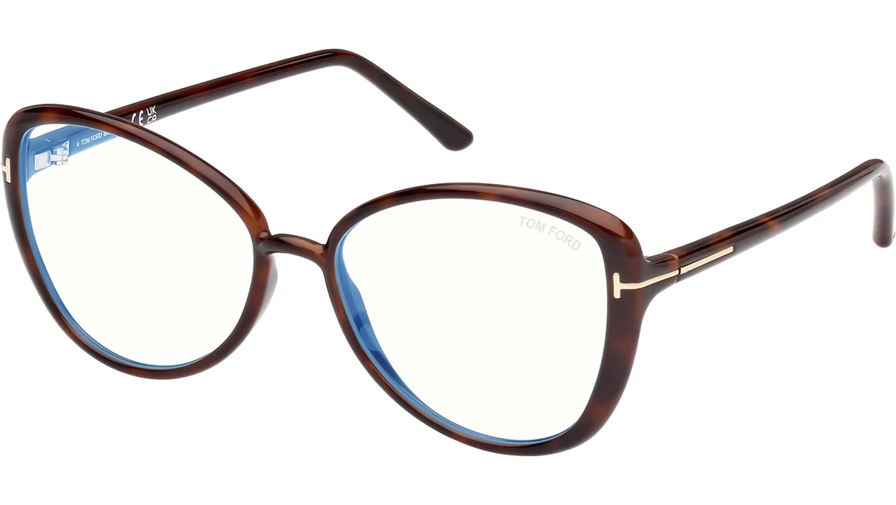 Tom Ford FT5907B 052 Eyeglasses Dark Havana 55mm Women