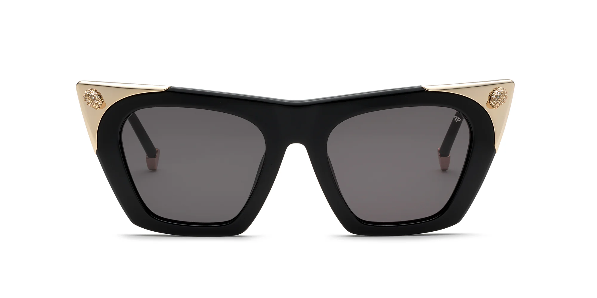Philipp Plein SPP134S 0700 Sunglasses Shiny Black 52mm Women 2