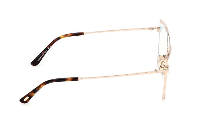 Tom Ford FT5946B 028 Eyeglasses Shiny Rose Gold 57mm Women 5