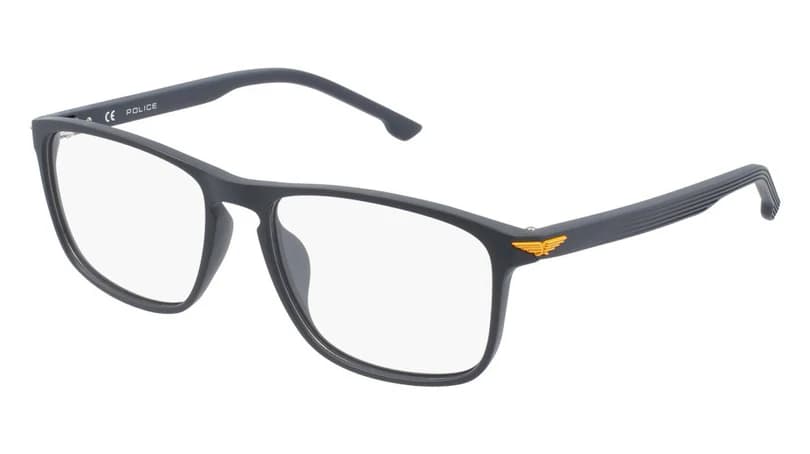 Police VPLA44 0R43 Eyeglasses Matte Dark Grey 54mm Men