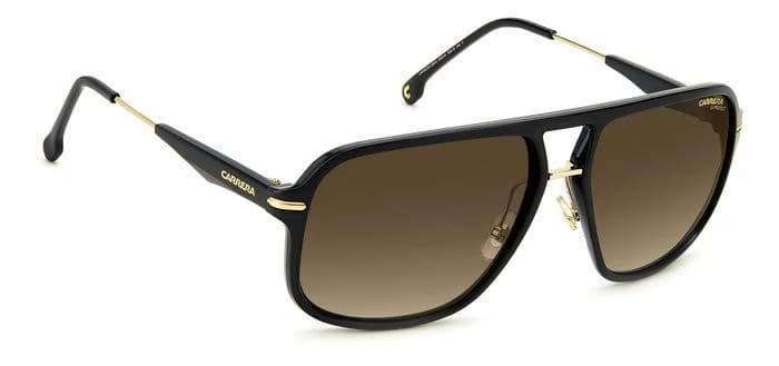 Carrera 296/S 02M2 Sunglasses Black Gold 60mm Men 3