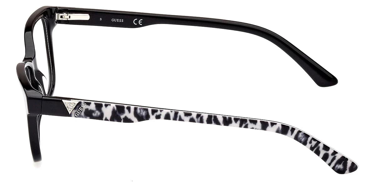 Guess GU2943 001 Eyeglasses Shiny Black 52mm Women 3
