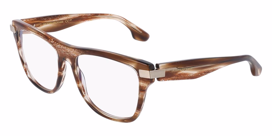 Victoria Beckham VB2676 228 Eyeglasses Light Brown Horn 53mm Women