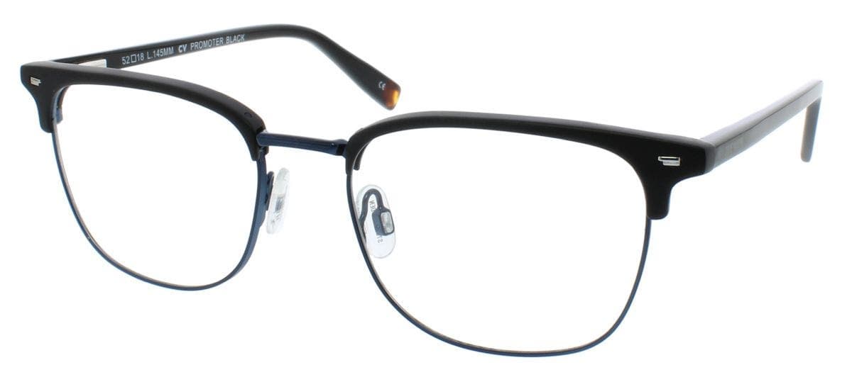 Steve Madden Promoter 149 Black 52mm Men