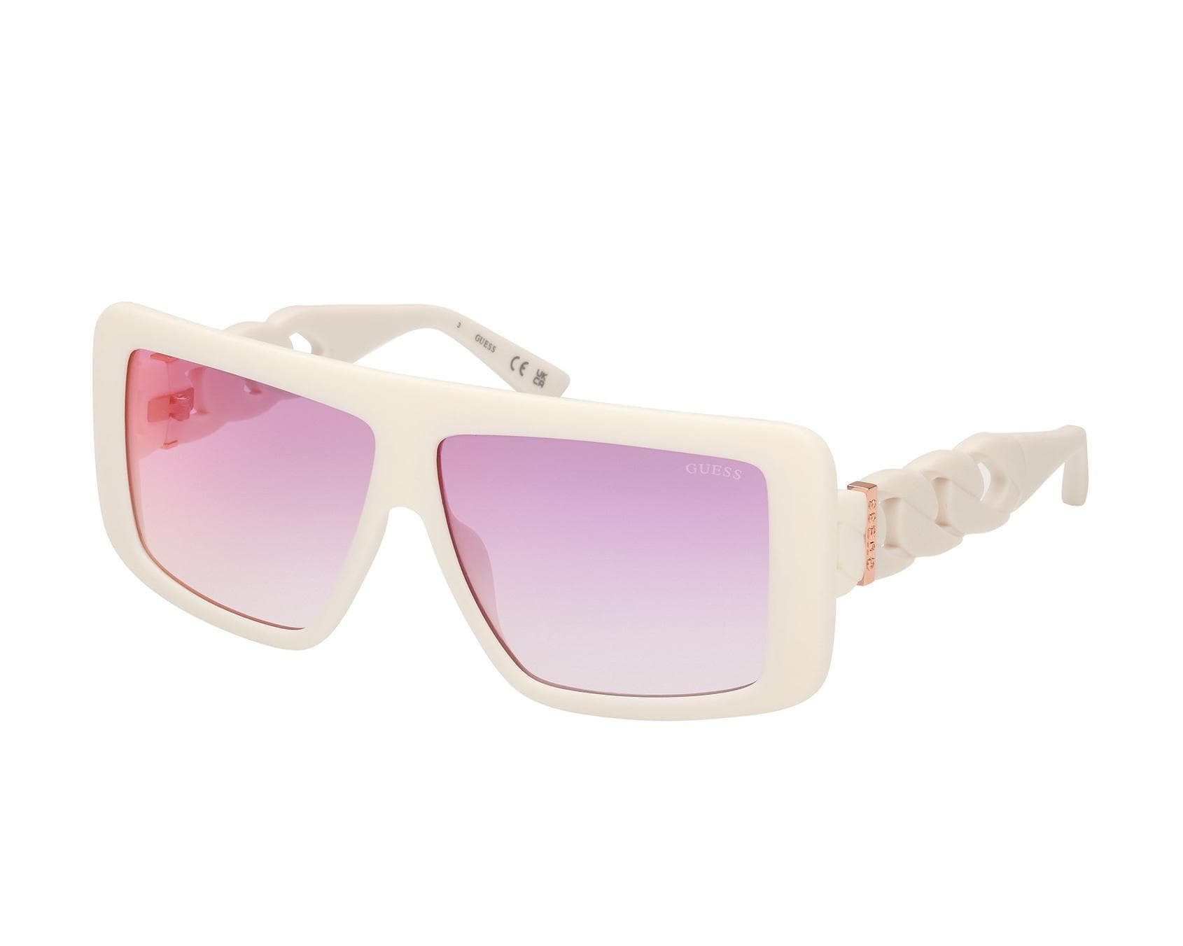 Guess GU00109 21Z Sunglasses White 60mm Women