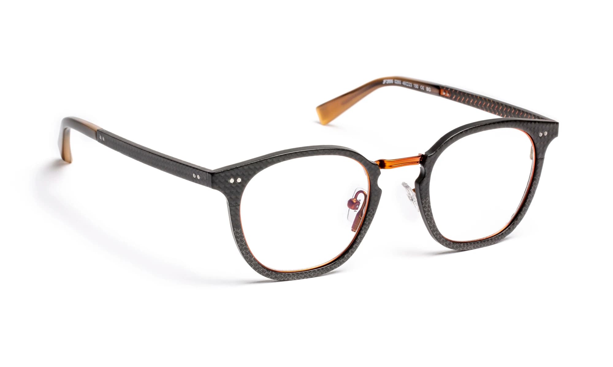 J.F. Rey JF2899 C0265 Eyeglasses Carbon/fiber Copper/metal Copper 48mm Men