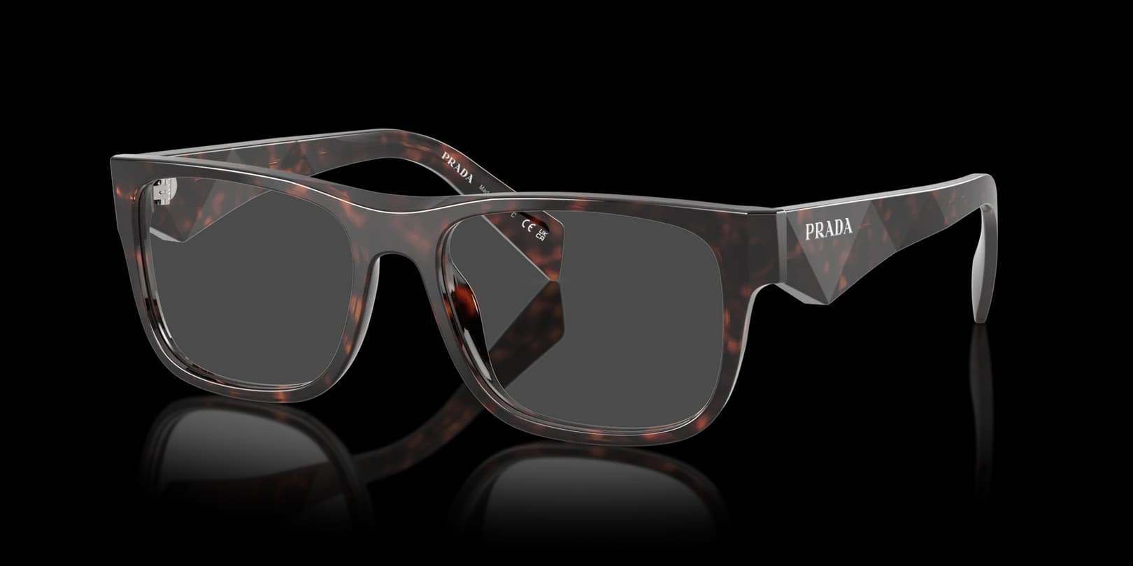 Prada 0PR 22ZV 17N1O1 Eyeglasses Root Tortoise 53mm Men