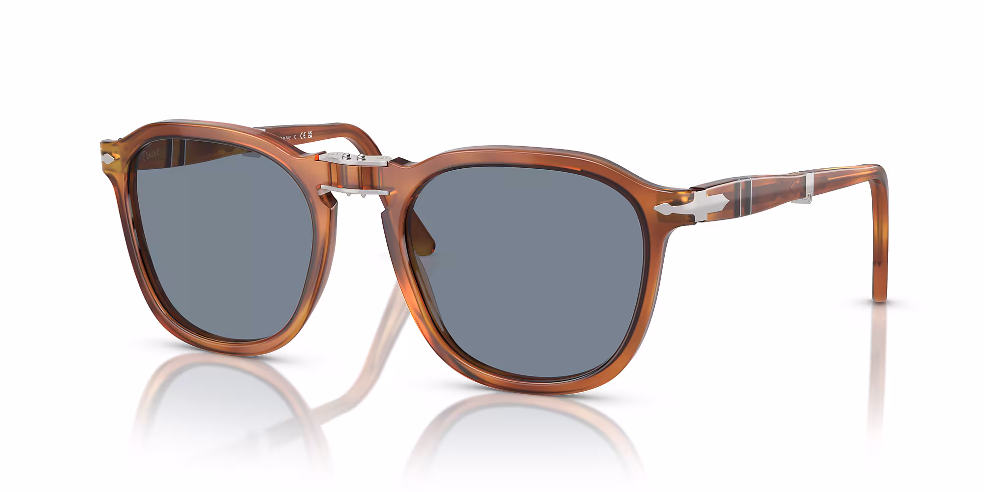 Persol PO3345S 96/56 Sunglasses Transparent Sienna Brown 54mm Unisex
