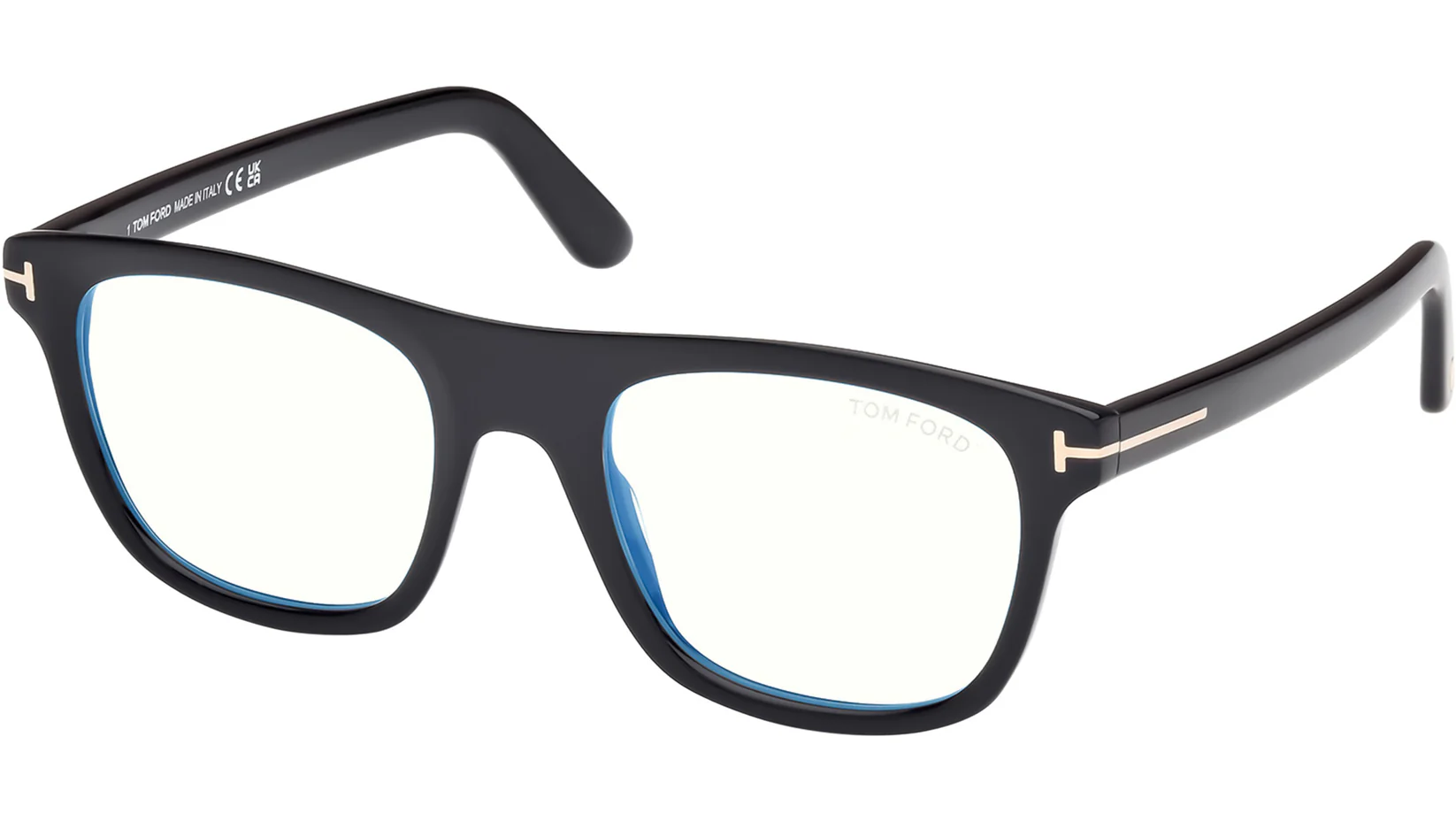 Tom Ford FT5939B 001 Eyeglasses Shiny Black 52mm Men