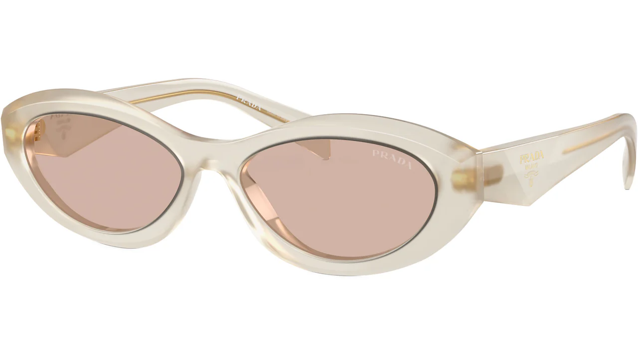 Prada 0PR 26ZS 12V4I2 Sunglasses Opal Milk 55mm Women