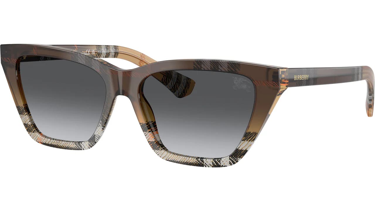 Burberry 0BE4468 4202T3 Sunglasses Check Sand 54mm Women