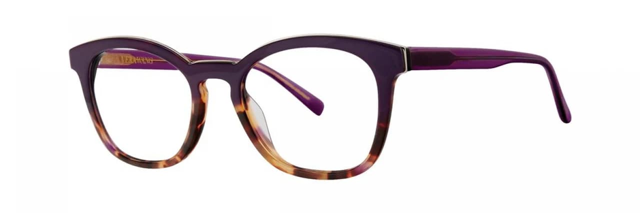 Vera Wang V509 Eyeglasses Plum 50mm Women