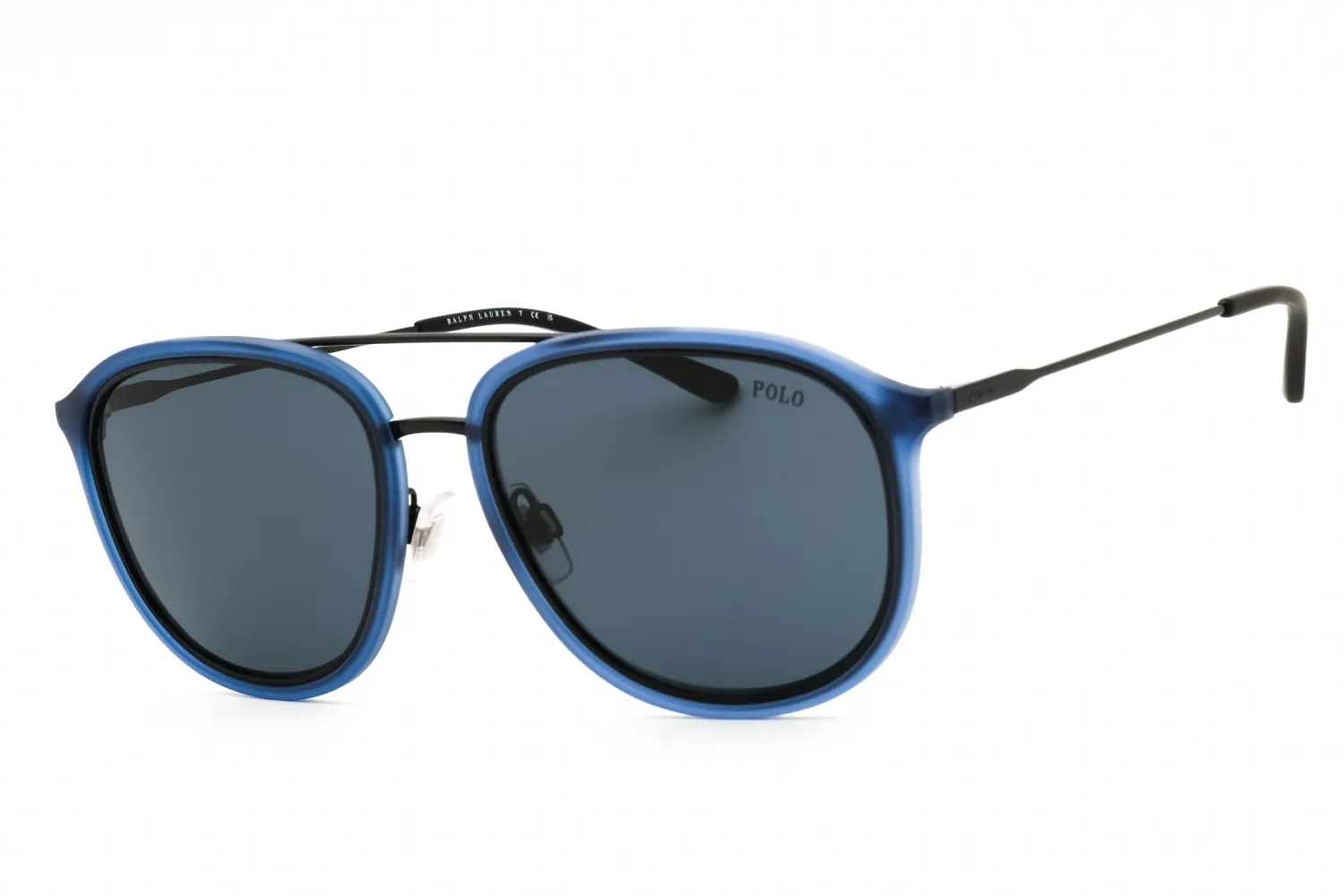 Polo Ralph Lauren PH4146 573587 Sunglasses Matte Transparent Blue Men