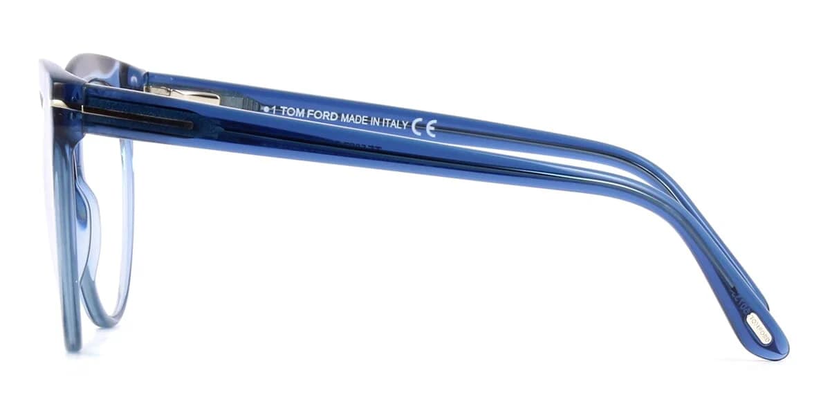 Tom Ford FT5827B 090 Eyeglasses Shiny Blue 55mm Women 3