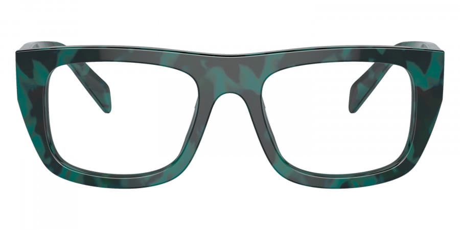 Prada VPRA17 17U1O1 Eyeglasses Black Green Marble 53mm Women 2