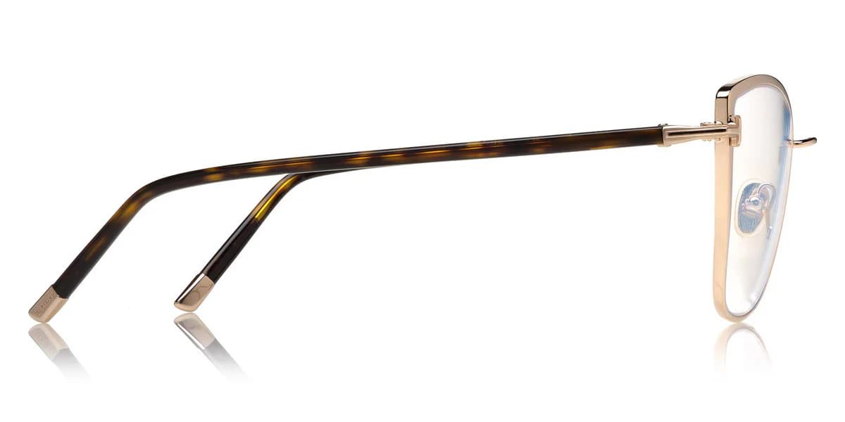 Tom Ford FT5740B 028 Eyeglasses Shiny Rose Gold 54mm Women 3