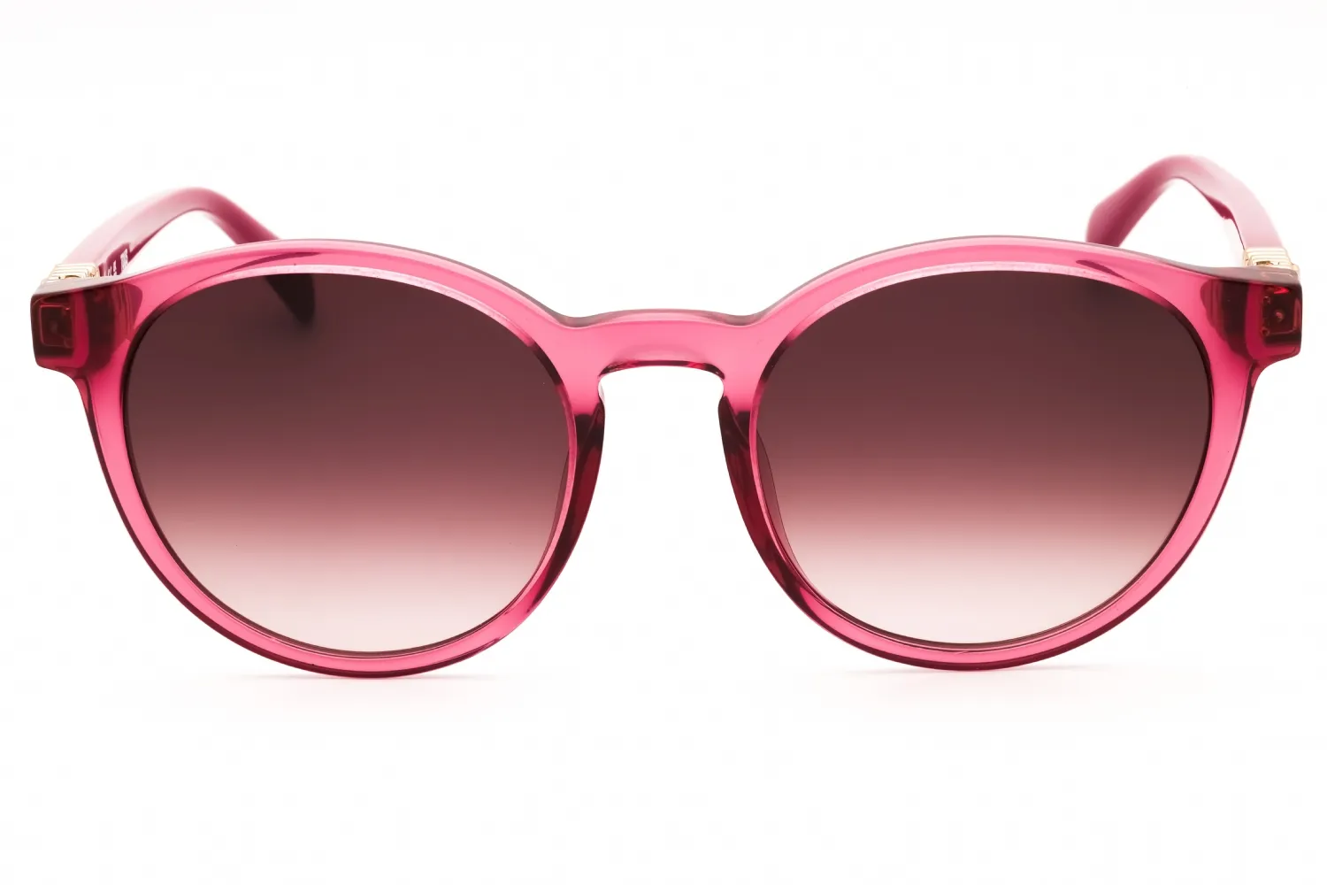 Tous STOB89 0AFD Sunglasses Shiny Transparent Raspberry 51mm Women 2