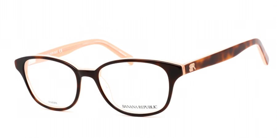Banana Republic COLEEN 0HMV Eyeglasses Havana Peach 49mm Women