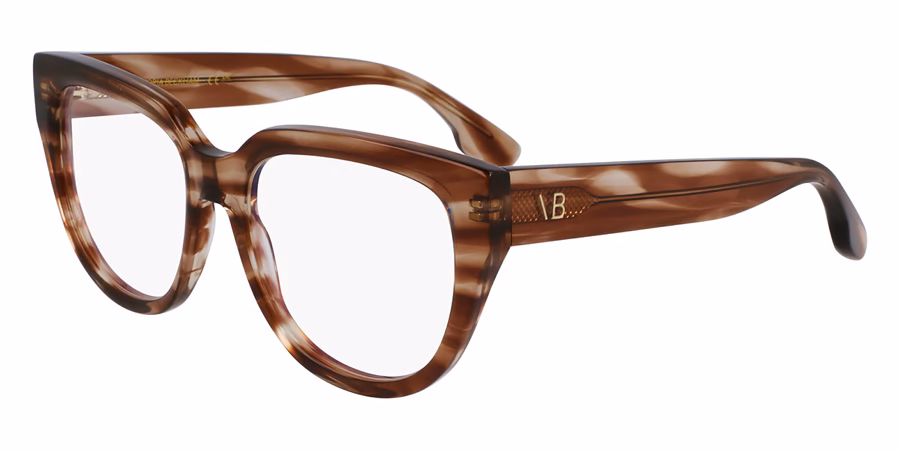 Victoria Beckham VB2674 230 Eyeglasses Striped Brown 53mm Women