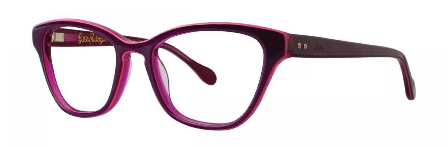 Lilly Pulitzer Copeland Eyeglasses Eggplant 48mm Women